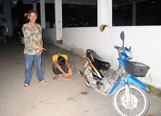 That’s my bike and that’s the puke who stole it, says 40-year-old Samreng Ngernthim.